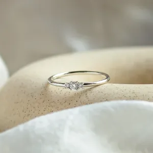 Minimalist ring with lab-grown diamonds HANOI Thumbnail