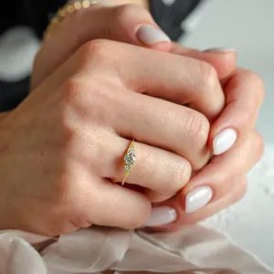 Gold vintage lab-grown diamond ring ORSINI Thumbnail