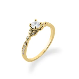 Gold lab-grown diamond engagement ring REIK Thumbnail