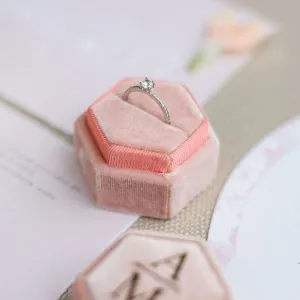 Gold engagement ring with lab created diamonds KATIA Thumbnail