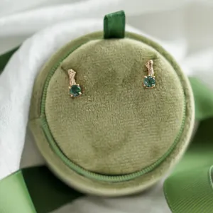 Unusual moss agate and twig earrings by ELLION Thumbnail