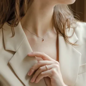 Minimalist pendant with kite salt and pepper diamond ARI Thumbnail