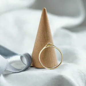 Pave diamond engagement ring CÉLINE Thumbnail