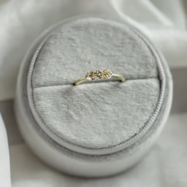 Unusual diamond engagement ring DEMI Image