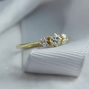 Unusual diamond engagement ring DEMI Thumbnail