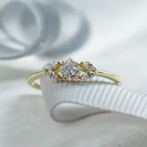 Unusual diamond engagement ring DEMI Thumbnail