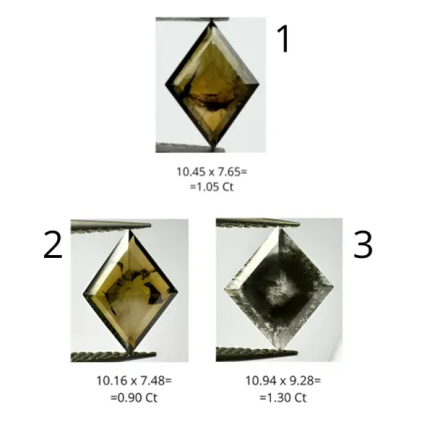 Unique engagement ring with salt and pepper diamond ERISIA Image