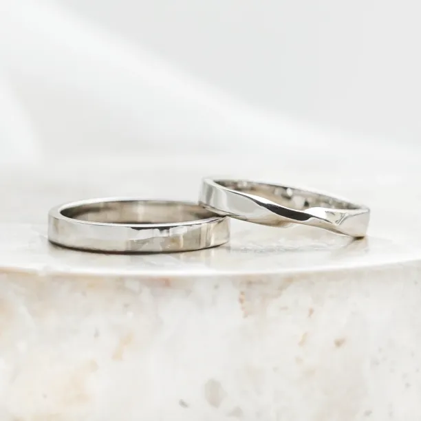 Unconventional wedding rings with braiding CLAY Image