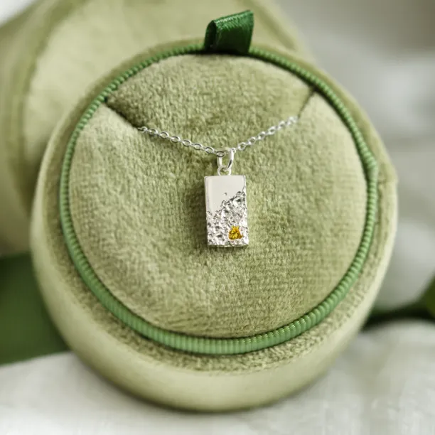 Original pendant with perforation and diamond LIZ Image