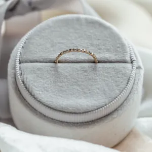 Gold eternity ring with salt and pepper diamonds DOROTHY Thumbnail