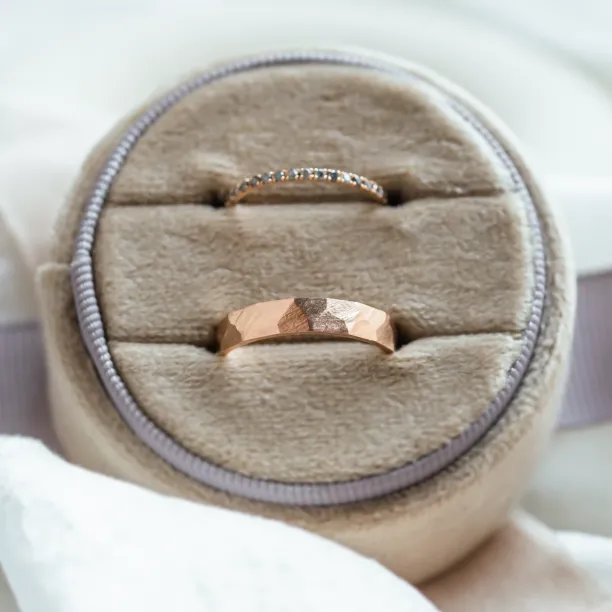 Combined unusual wedding rings ALEX Image