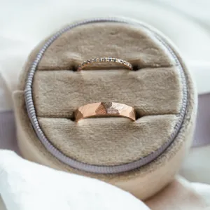 Combined unusual wedding rings ALEX Thumbnail