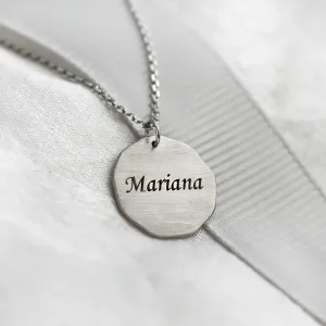 Matte personalized necklace with name TESORO Thumbnail