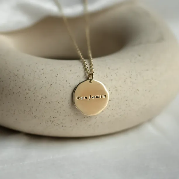 Matte personalized necklace with name TESORO Image