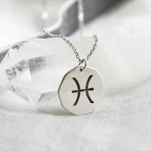 Gold necklace with sign AURELIA