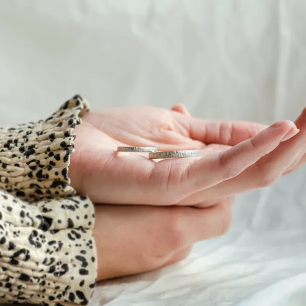Matte wedding rings with unusual surface AIDA Image