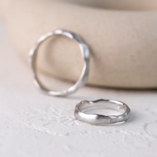 Organic wedding rings HARMONY Image