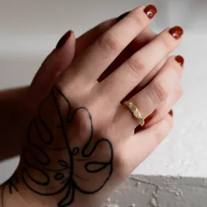 Unusual wedding rings with fingerprints ZANE