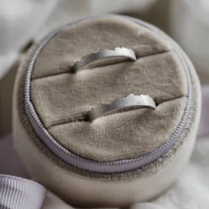 Unusual wedding rings with mountain motive PEAK Thumbnail