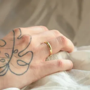 Unusual wedding rings with embossed rope NASH Thumbnail