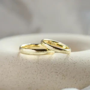 Unusual wedding rings with embossed rope NASH Thumbnail