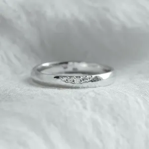 Gold ring with five diamonds NICO Thumbnail