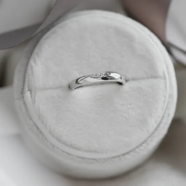 Gold ring with five diamonds NICO Image