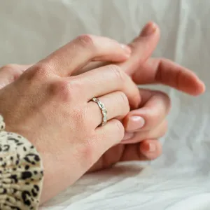 Unusual wedding rings with organic structure LISA Thumbnail