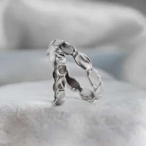 Unusual wedding rings with organic structure LISA Thumbnail