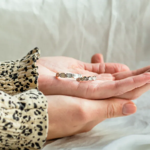 Unusual wedding rings with organic structure LISA Image