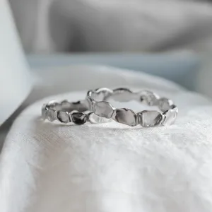 Unusual wedding rings with organic structure LISA Thumbnail