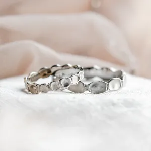 Unusual wedding rings with organic structure LISA Thumbnail