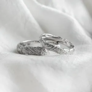 Atypical wedding rings with unique structure KYRA  Thumbnail