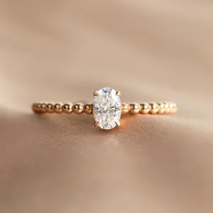 Set of gold jewelry with moissanites CARLY Thumbnail