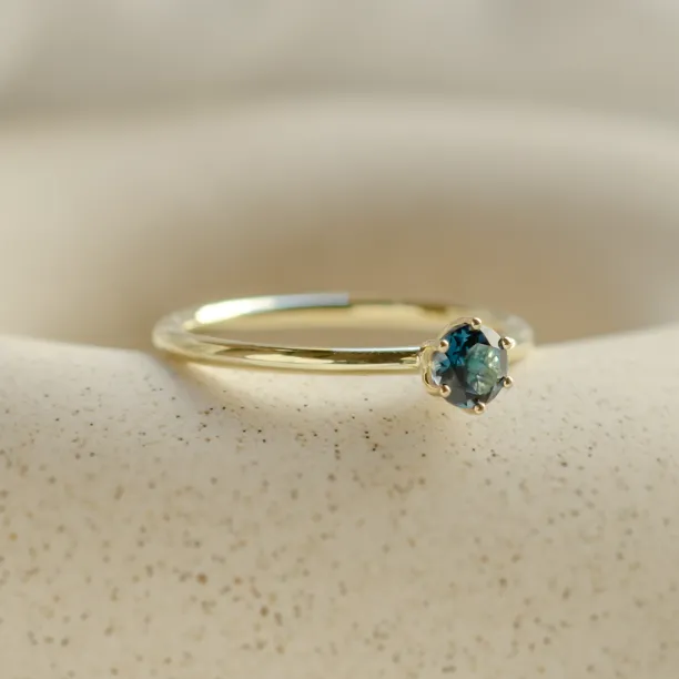 Engagement ring with london blue topaz MARGARET Image