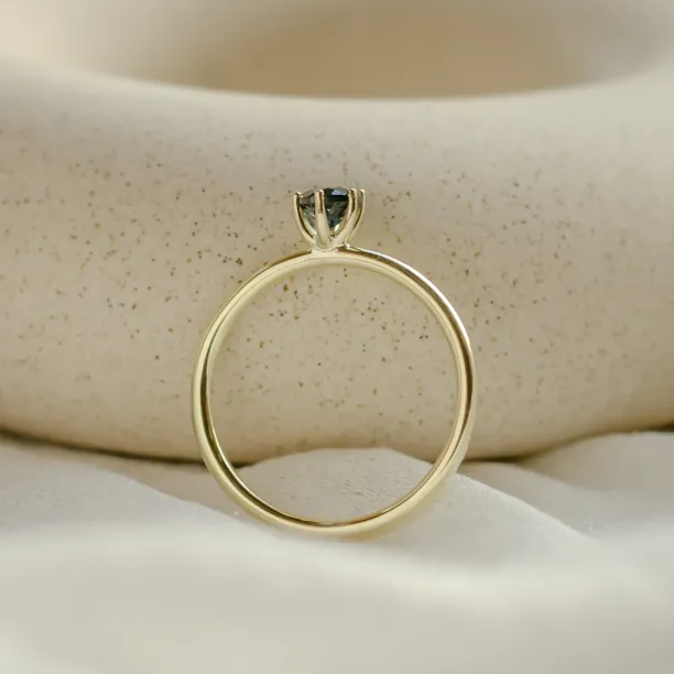 Engagement ring with london blue topaz MARGARET Image