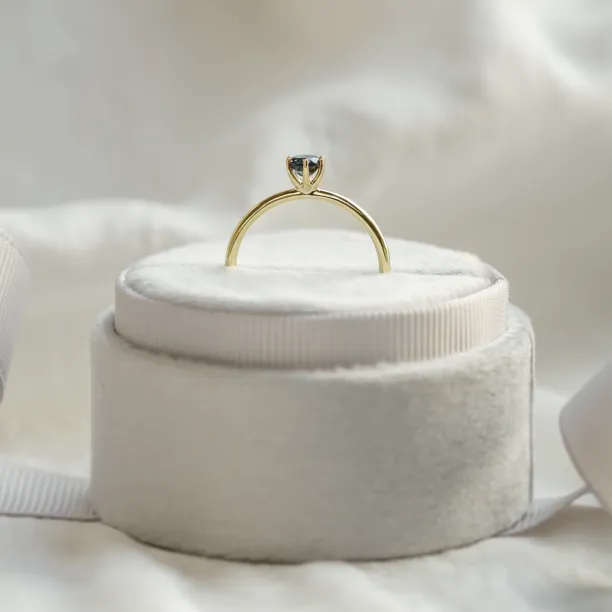 Engagement ring with london blue topaz MARGARET Image