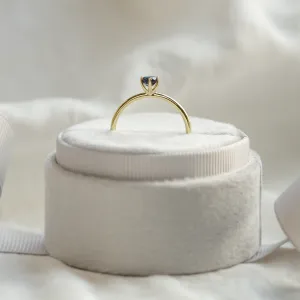 Engagement ring with london blue topaz MARGARET Thumbnail