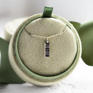 Gold pendant with salt and pepper diamonds and classic diamond EVERLY Thumbnail