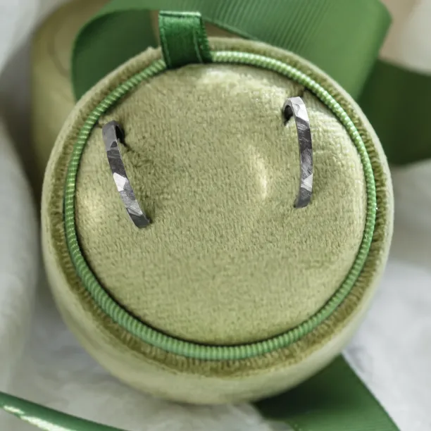 Black hoop earrings LIV  Image