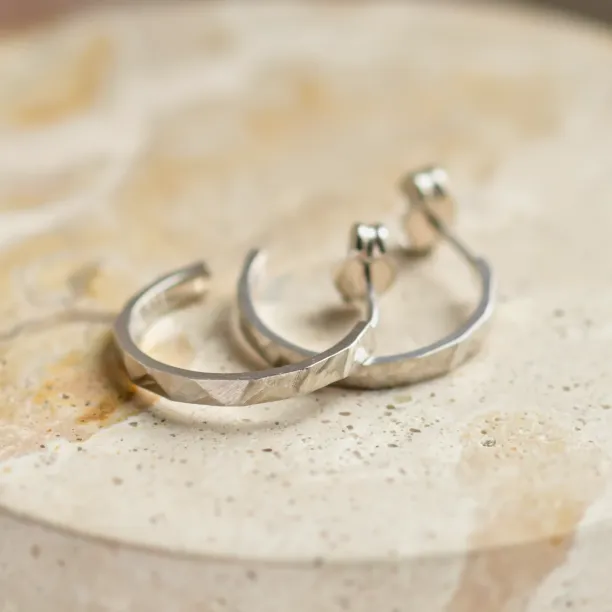 Gold circle earrings ABBY Image