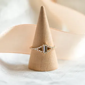 Elegant engagement ring with moissanite BLAIRE Thumbnail