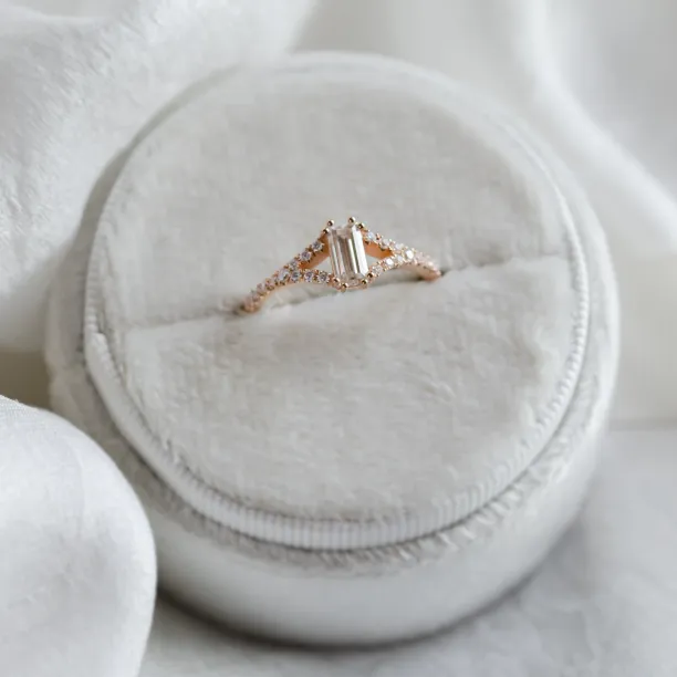 Elegant engagement ring with moissanite BLAIRE Image