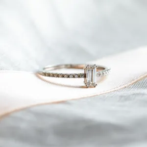 Elegant engagement ring with moissanites TANA Thumbnail