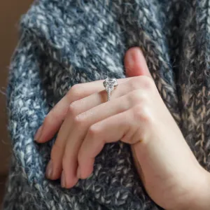 Luxury engagement ring with moissanites MERYL  Thumbnail