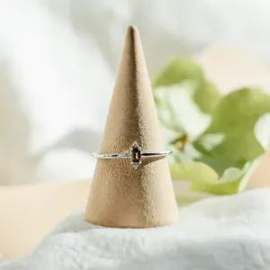 Gold ring with brown diamond KRISTEN Thumbnail
