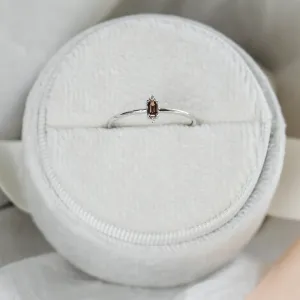 Gold ring with brown diamond KRISTEN Thumbnail