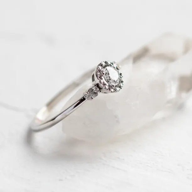 Unusual engagement ring with diamonds CARLITA Image