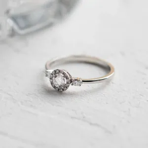 Unusual engagement ring with diamonds CARLITA Thumbnail