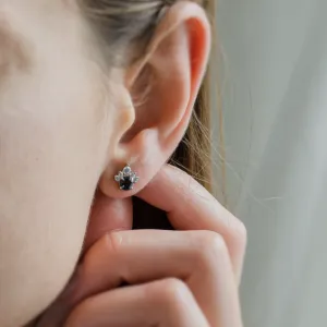 Gold topaz and diamond earrings OCEANIA Thumbnail